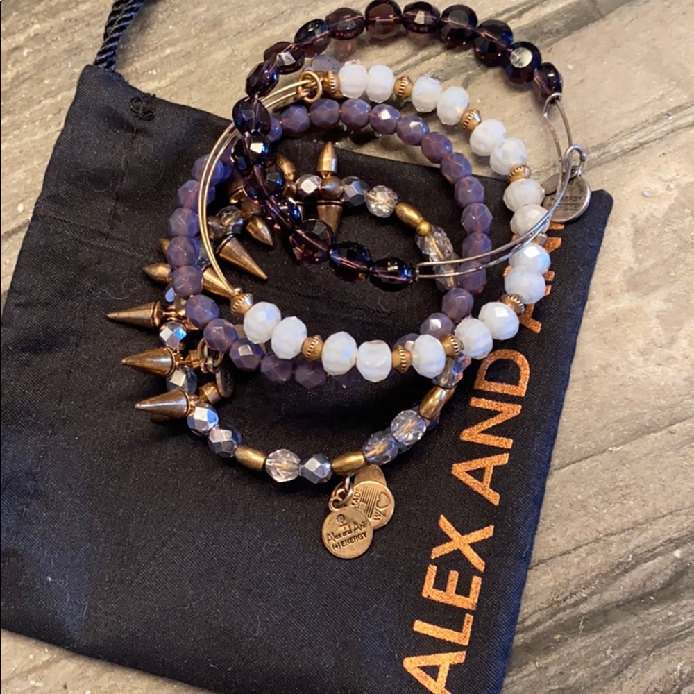Alex and Ani Bracelet Set
